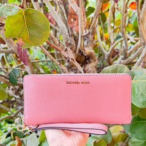 Michael Kors Jet Set Travel Large Continental Wallet Primrose